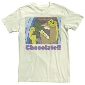 Мужская шоколадная футболка «Губка Боб Квадратные Штаны» «Рыбный крик» Licensed Character
