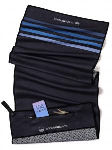 Woodsandwaves Полотенце 'Calm Cruise Black' в черном цвете