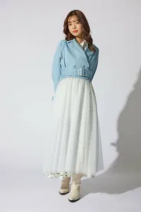 Тренч из тюля Rienda, цвет L/Blu1