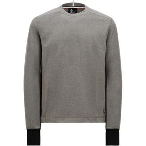 Свитшот с логотипом Moncler Grenoble, серый