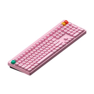 Беспроводная механическая клавиатура NuPhy Node100, Brown Max Switch, розовый, английская раскладка
