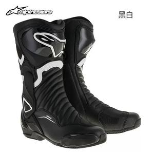 ALPINESTARS PROTECTS Мотоциклетные ботинки SMX6V2 Racing Anti-Fall SUPERTECHR, черно-белые, мужские, размер 41