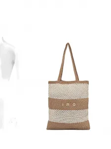 Вязаная крючком полосатая сумка-тоут IRO, нейтральный