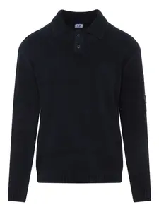 Рубашка-поло в рубчик C.P. Company, синий