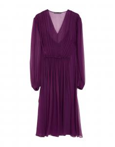 Платье миди Alberta Ferretti, фиолетовый