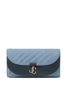 Стеганый клатч Curve JIMMY CHOO, синий
