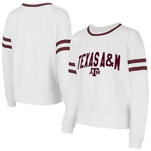 Женский топ с длинным рукавом Concepts Sport Texas A&M Aggies Borough French Terry Arch Over Unbranded