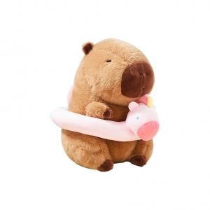 Летний плавательный круг капибара плюшевая кукла высота 30см X3COMMUNE