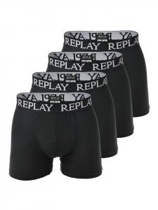 Трусы боксеры Replay Boxershort 4er Pack, черный