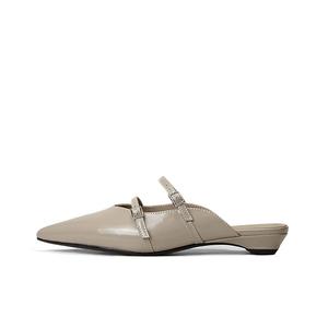 SHOEMAKER QUEEN Женские противоскользящие тапочки с закрытым носком устойчивые к истиранию слоновая кость, цвет Elephant Gray