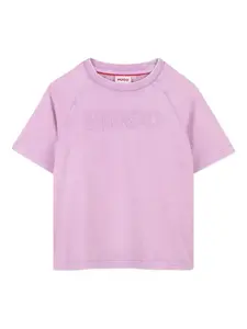 Футболка с нашивкой-логотипом HUGO KIDS, фиолетовый