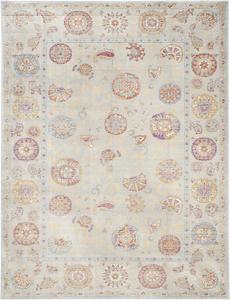 Ковер SAFAVIEH, 290 x 399 см, коллекции Sevilla, Silver & Multi, винтажный дизайн из вискозы с эффектом потертости, идеально подходит для помещений с высокой проходимостью в гостиной, спальне (SEV812D)