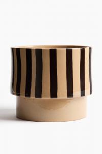 Цветочный горшок H&M Very Large Cover For The, 20,5 см, коричневый/черный