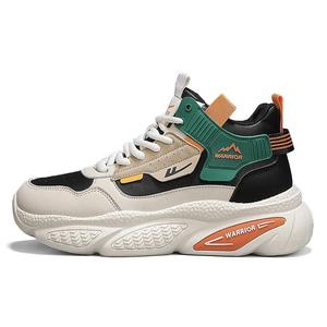 Зимние ботинки мужские Warrior, бежевый/черный/зеленый (всесезонные)