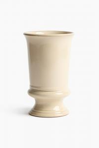 Ваза H&M Glazed Terracotta, 22 см, светло-бежевый