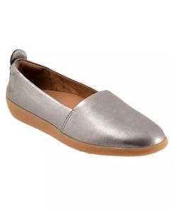 Дева Туфли на плоской подошве SoftWalk, серебро
