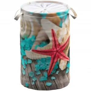 Корзина для белья Sanilo «Соль для ванны», 60 литров, складная, с ширмой, цвет türkis