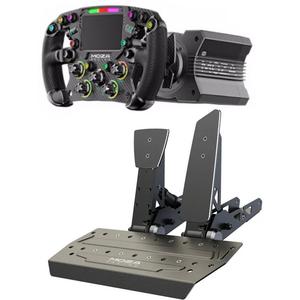 Руль Moza R12, База руля + руль FSR Formula + 2 педали SR-P, черный