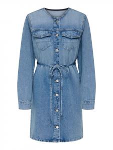 Платье до колена ONLY, светло-синий деним