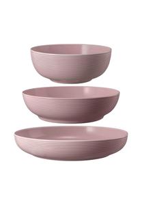 Тёмно-розовые керамические миски для еды 20/25/28 см набор 3 шт Beat Seltmann Weiden