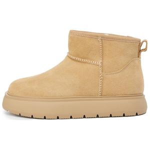 Теплые короткие зимние сапоги женские ZGR, Apricot