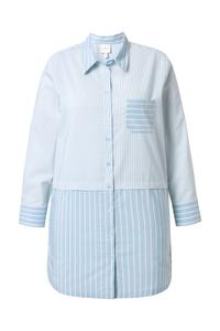 Ulla Popken Рубашка в пастельно-голубом, светло-голубом цвете