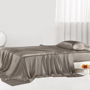 PROMEED Комплект постельного белья Promeed Luxurious из шелка тутового дерева 30 Momme сорт 6A+ серый Grey