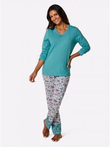 WITT WEIDEN Пижама с принтом цвета морской волны