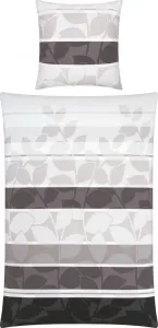 Постельное белье черное-серебряное 1x 155x200 см + 1x 40x80 см Erwin Müller