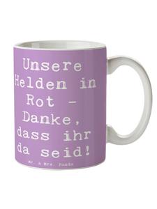 Кофейная кружка с надписью Герои-пожарные в цвете Лавандовая мечта Mr. & Mrs. Panda