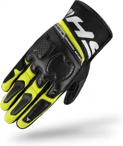 Мотоциклетные перчатки SHIMA Blaze 2.0, женские, текстильные, короткие, летние, с защитой, кожаными вставками, сенсорным экраном, для города, вентилируемые, усиленные, легкие (женские, черные, XS), Men's/Fluo