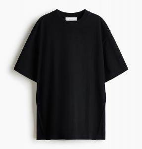 Футболка H&M Loose-Fit, черный