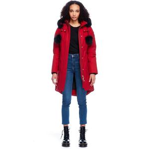 Парка Moose Knuckles Stirling Shearling Neoshear, красный/черный