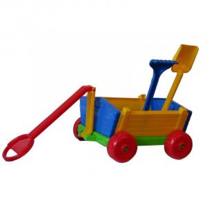 Большая тележка для песочницы с оборудованием Mejpol