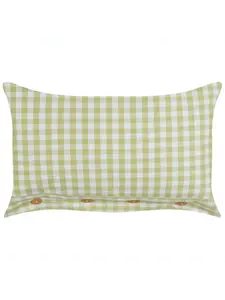 Декоративная подушка Beliani Deko TALYA, цвет grün/weiß/heller holzfarbton