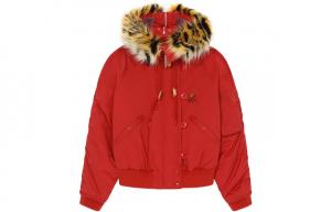 Короткая парка с капюшоном 'Medium Red' KENZO