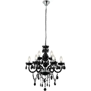 Люстра SalesFever Matteo E14 с 9 плафонами из акрилового стекла Salesfever, черный