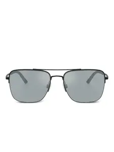 Солнцезащитные очки в прямоугольной оправе Oliver Peoples, черный