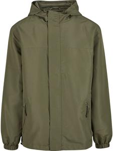 Brandit Куртка "Легкая ветровка с застежкой-молнией спереди" зеленого цвета