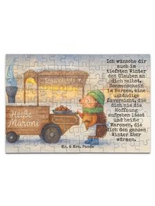 Mr. & Mrs. Panda Головоломка: ежик, каштан, надпись белым цветом