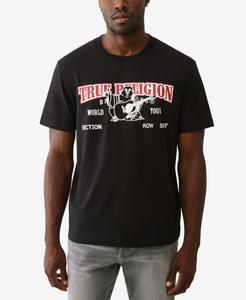 Мужская футболка с круглым вырезом и логотипом World Tour Heritage True Religion, Jet Black