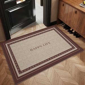 Budis Ковер 100х140 см для входной двери в китайском стиле, устойчивый к загрязнениям, нескользящий, износостойкий