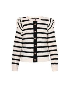 Пуловер DreiMaster Vintage Cardigan, цвет schwarz weiss streifen