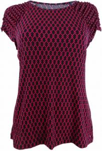 Женская блузка-пуловер Tommy Hilfiger с присборенными рукавами, Red