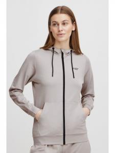 Толстовка North Bend Sweatjacke NBBrenta W 191381MMM sportliche Kapuzenjacke mit Logoprint, серый