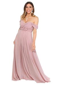 Платье макси с многосторонним вырезом для особых случаев KRISP, нюд