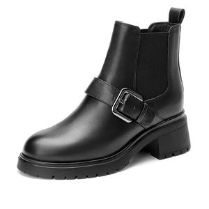 Челси-ботфорды короткие 5,5 см женские DG, молочный чай