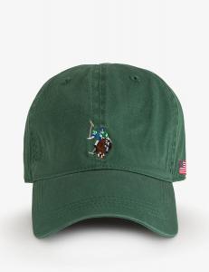 Бейсболка U.S. Polo Assn. Mens Multicolor Center Logo, зеленый