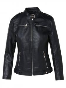 Куртка софтшелл KOROSHI Jacke aus kunstleder., черный