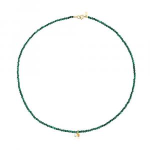 Колье Tous Malachite Camille, позолоченное серебро/малахит